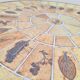 Vintage round ceramic herbarium coffee table Roger Capron