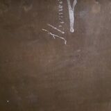 Oil on canvas man 19th century signed on the back