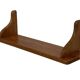 Vintage book shelf wall rack 1970s wood minimalist design