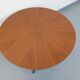 Large round coffee table in vintage Scandinavian style, modular into a table.