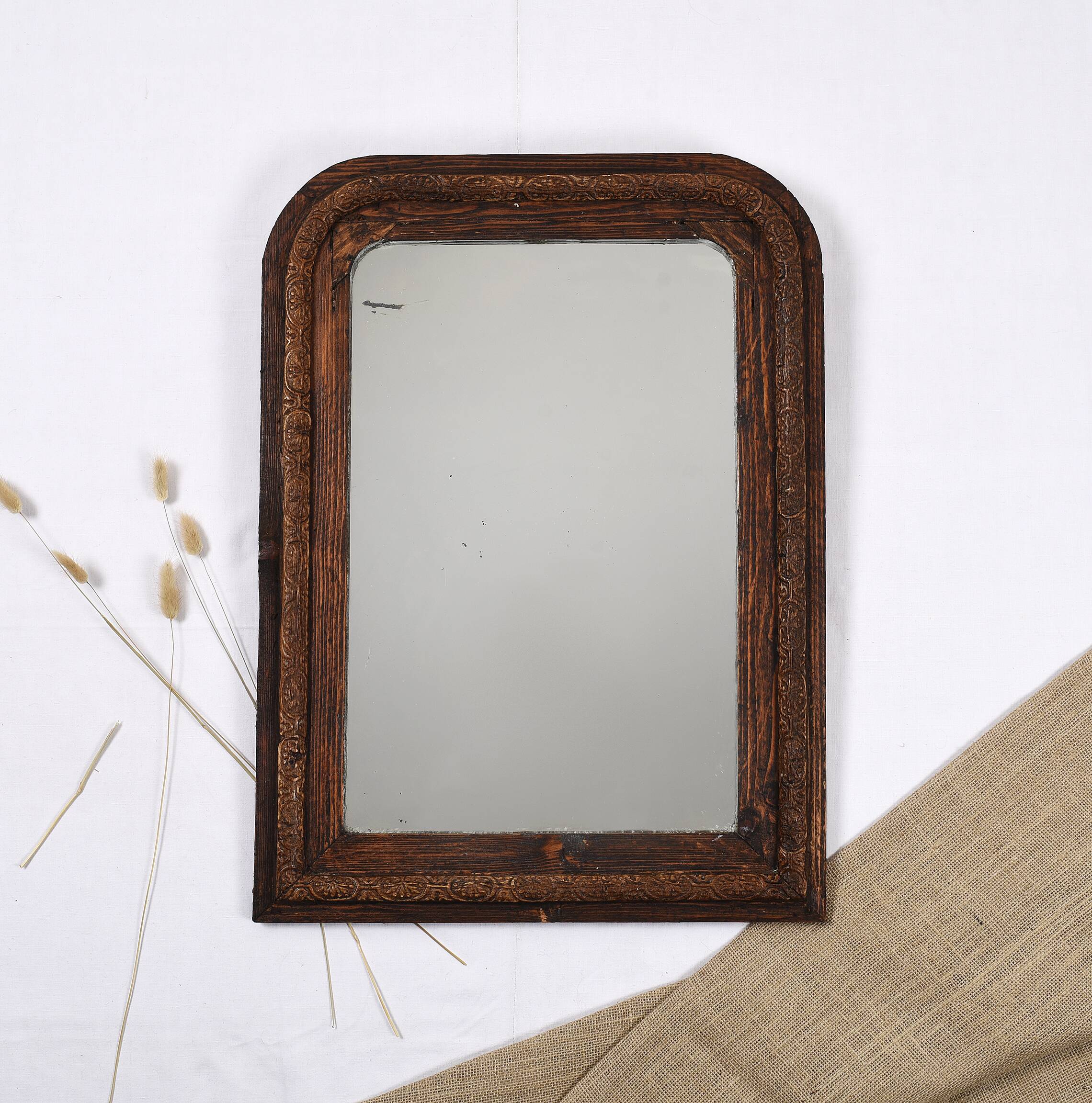 Antique mirror 68 cm, Louis Philippe style.