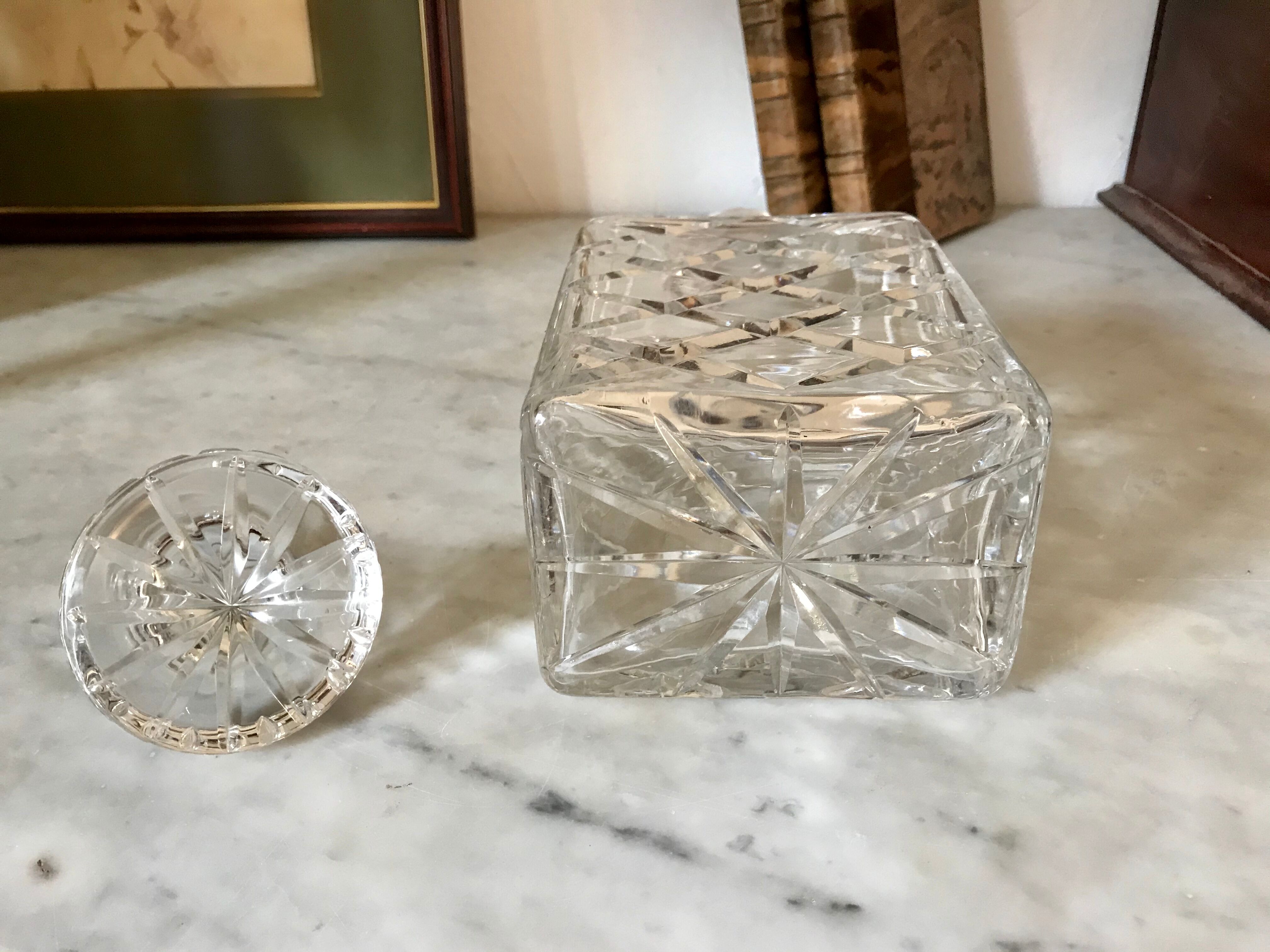 Crystal whisky carafe