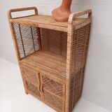 Buffet rattan bookcase shelf
