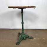 Marble marble and wrought iron vintage bistro table