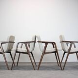 Set of 4 Lolita Dining Chair with Arms by Porada, 21st Century