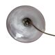 Clichy glass base table lamp with 20th-century lampshade
