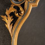 20th century Italian lacquered and gilded Louis XV style mirror