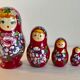 5 Russian Matriochka dolls