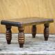Wooden stool, small stool, plant holder, interior decoration, wood stool Measurement: height 16