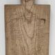 Cutting board solid wood patinated thick early twentieth century