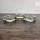 Set of 3 Cubic Glass Candle Holders