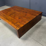 Large coffee table in bamboo attributed to Axel Vervoordt, 1980s