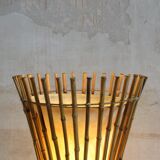 Bamboo floor lamp, 1960s