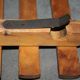 Folding wooden stool