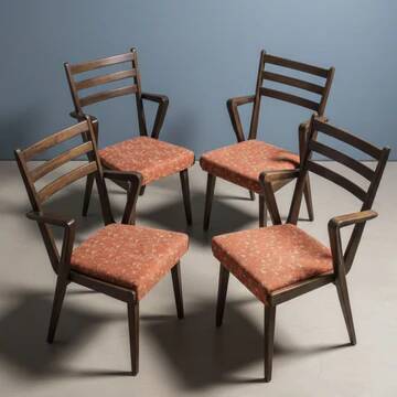 Set of Czechoslovak mid-century chairs, 1970s