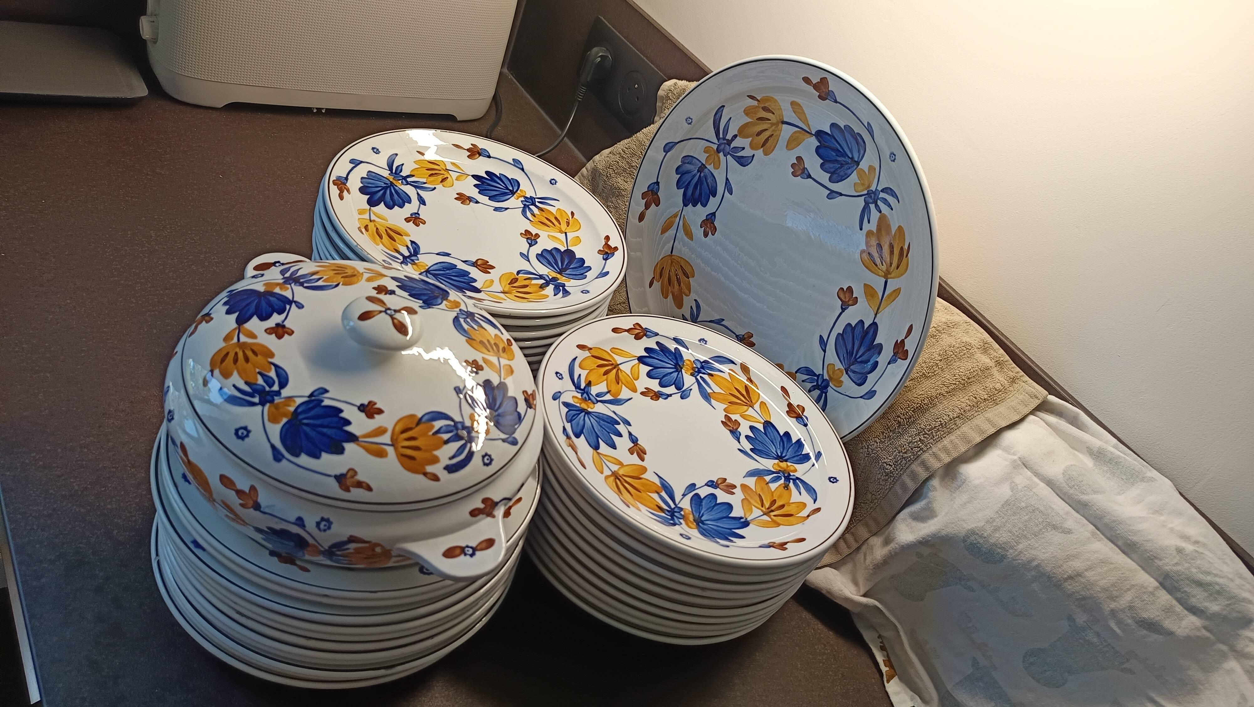 Sarreguemines table service "Saverne" – 44 pieces