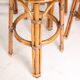Set of 6 rattan stools
