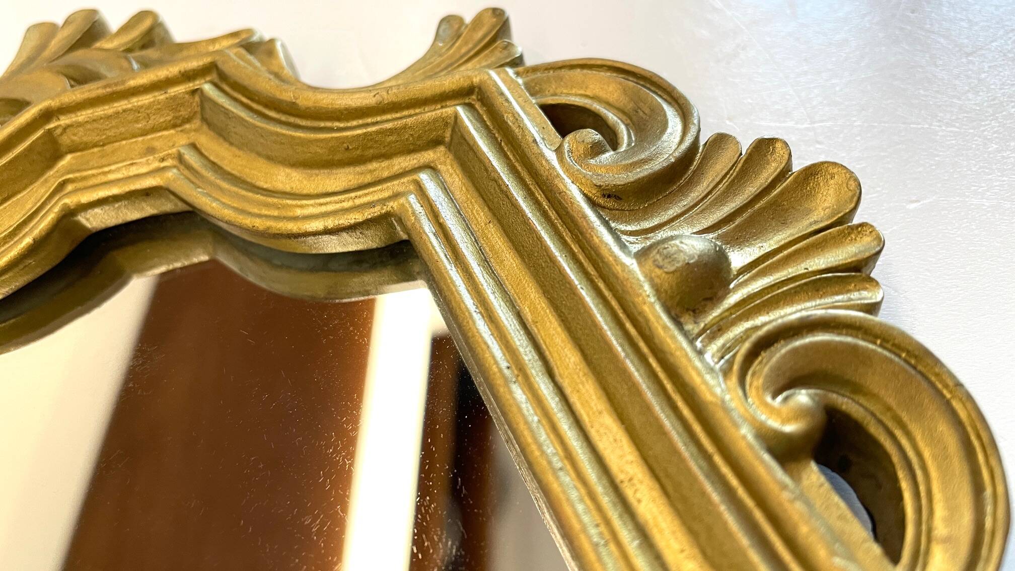 Vintage Gold Rococo Style Mirror