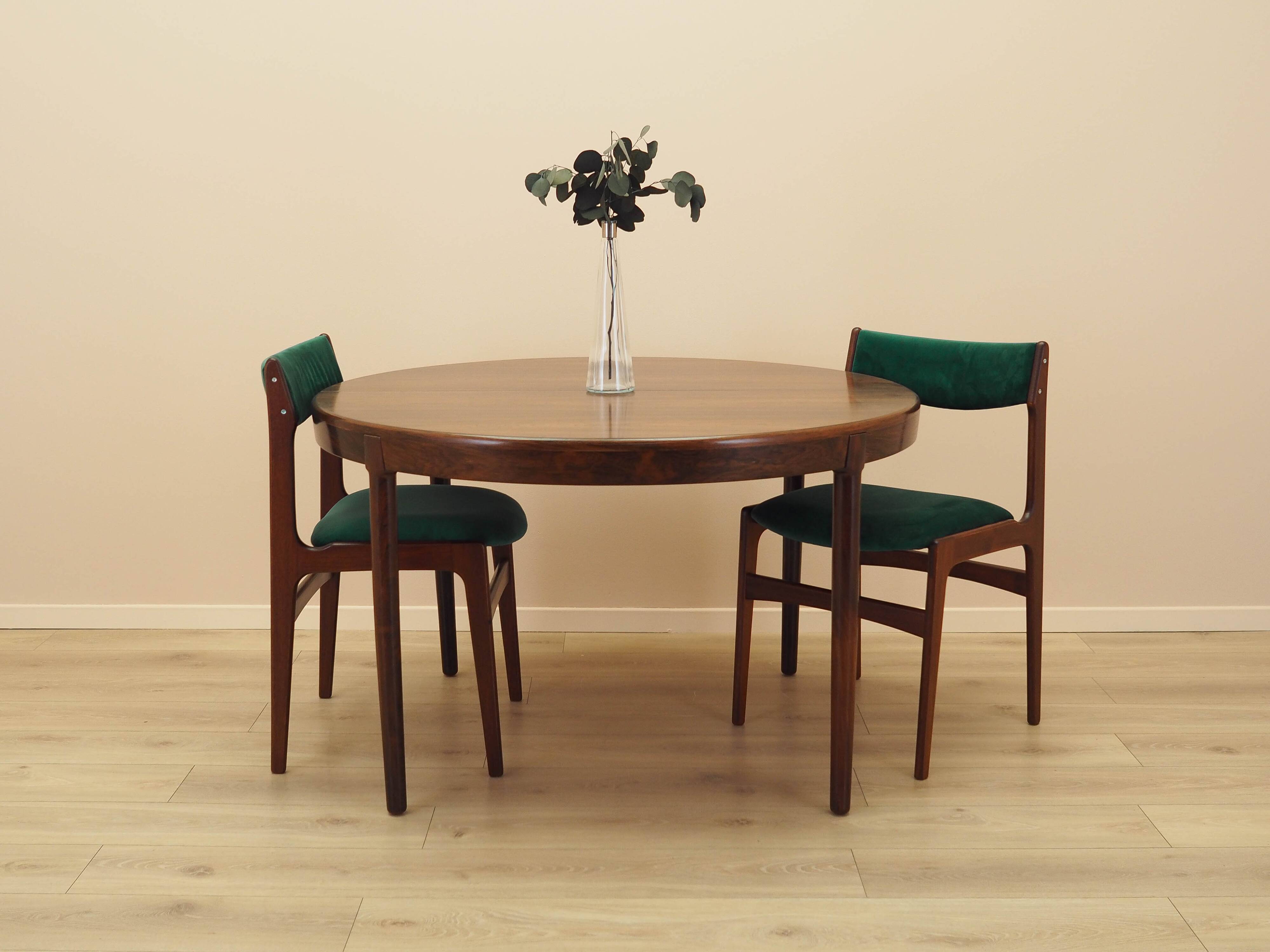 Round rosewood table, 1960, designer: Harry Østergaard, Randers Møbelfabrik