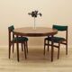 Round rosewood table, 1960, designer: Harry Østergaard, Randers Møbelfabrik