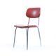 Red leatherette midcentury chair, Kovona, Czechoslovakia 1960s