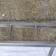 Stainless steel umbrella stand H 45 cm from the 50s