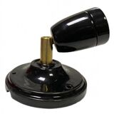 Vintage Black Porcelain Wall Lamp 90
