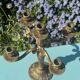 Antique Brass Candlestick – Louis XVI Style, 20th Century