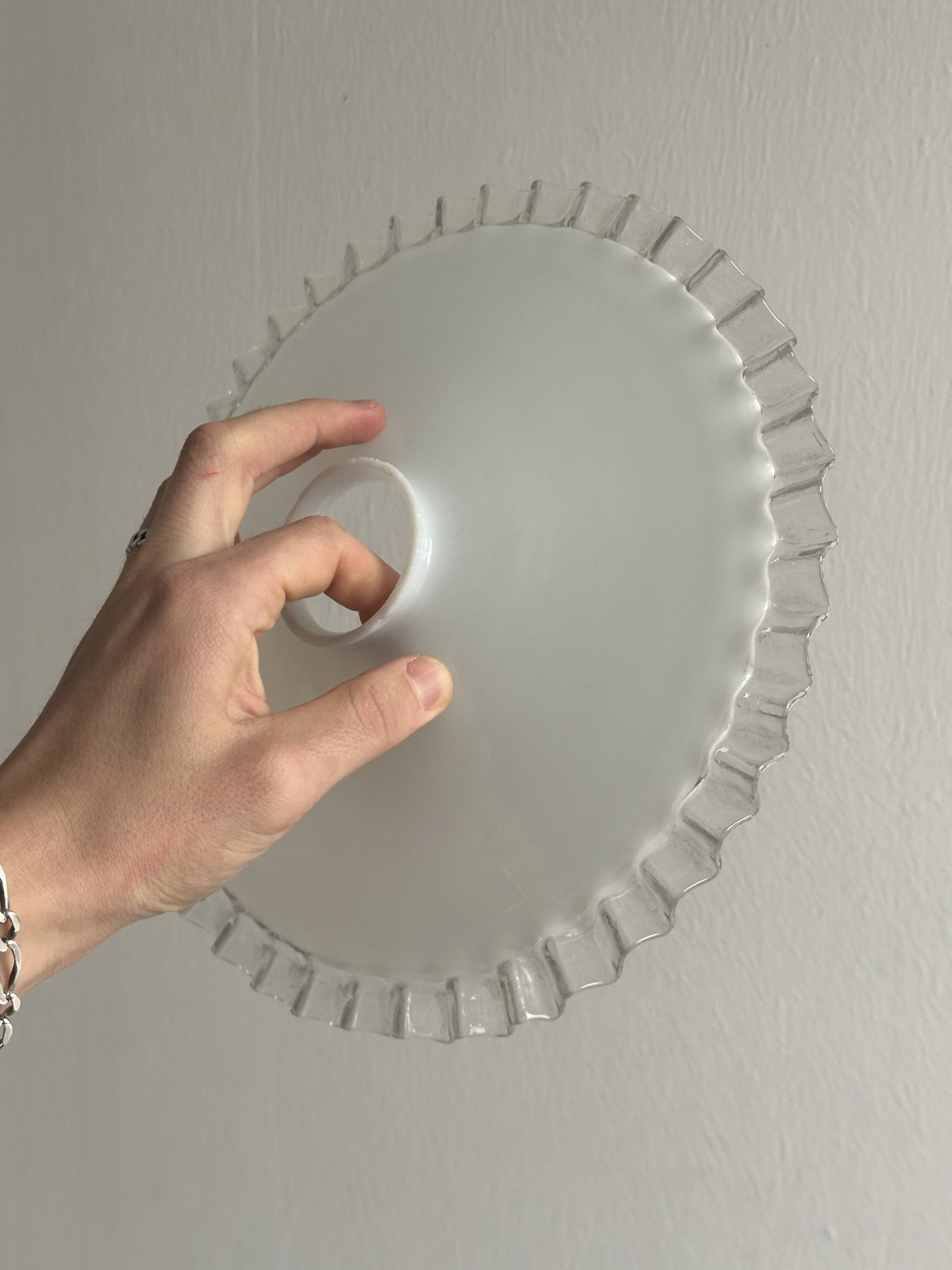 White glass lampshade