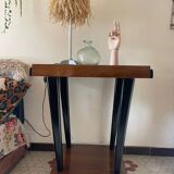 Side table, art, decoration on casters