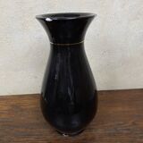 Japanese Asian vase XX black ceramic