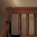 Alpine armchair in larch, 18th century