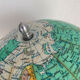 Vintage globe 1950 terrestrial Girard Barrère cream - 30 cm