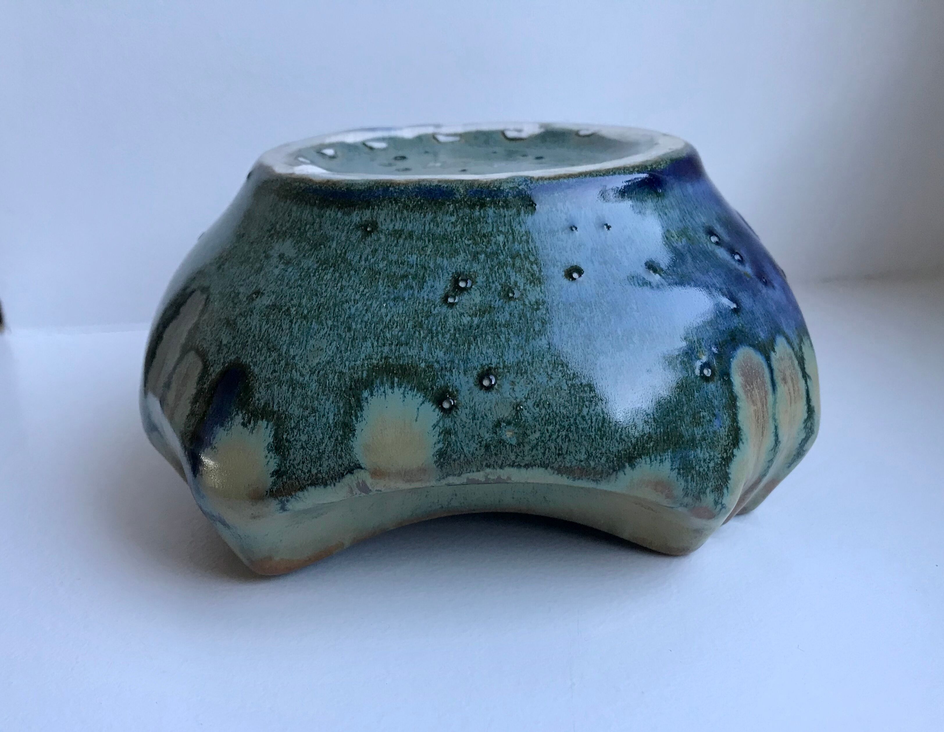 Ceramic tray, ashtray 70s