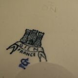 Plat rond creux saladier en faience de Gien modèle Cachemire