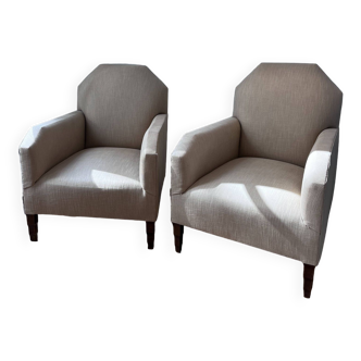 Pair of art deco armchairs