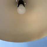 Big vintage red metal space age pendant lamp