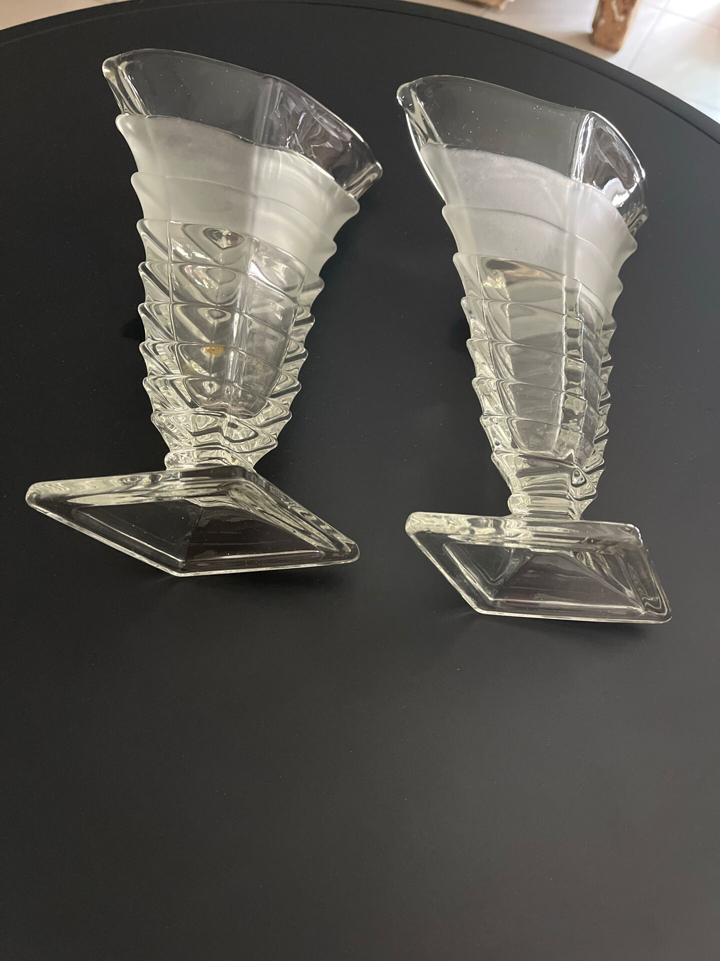 Pair of Bohemian vases
