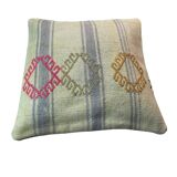 Vintage turkish kilim cushion cover , 40 x 40 cm