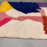 Hand-woven wool beni mrirt rug