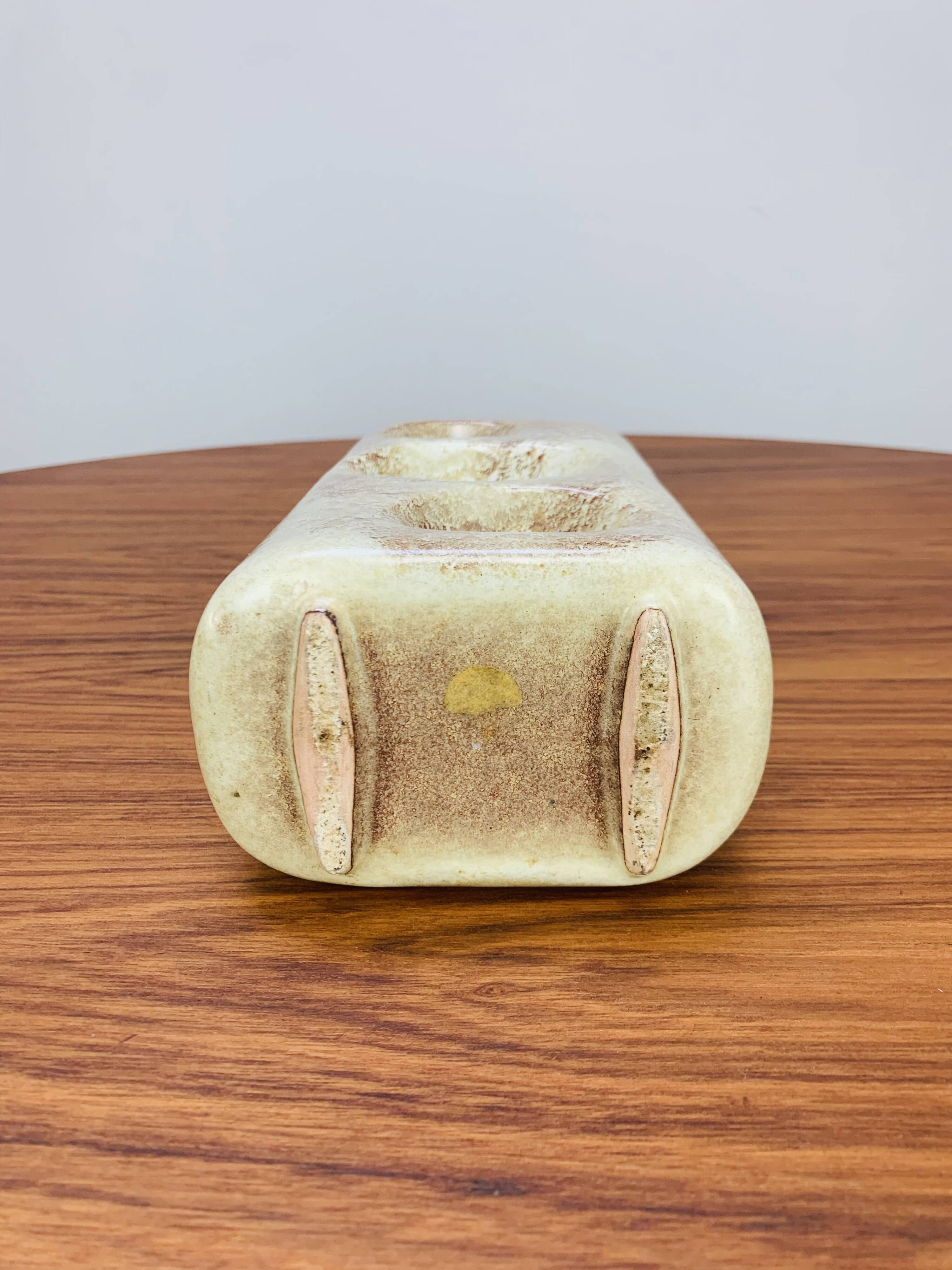 Roberto Rigon vase for Bertoncello, vintage ceramic
