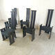 Vintage post modern dining chairs, 1970s