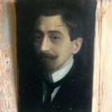 Oil on canvas portrait 19th