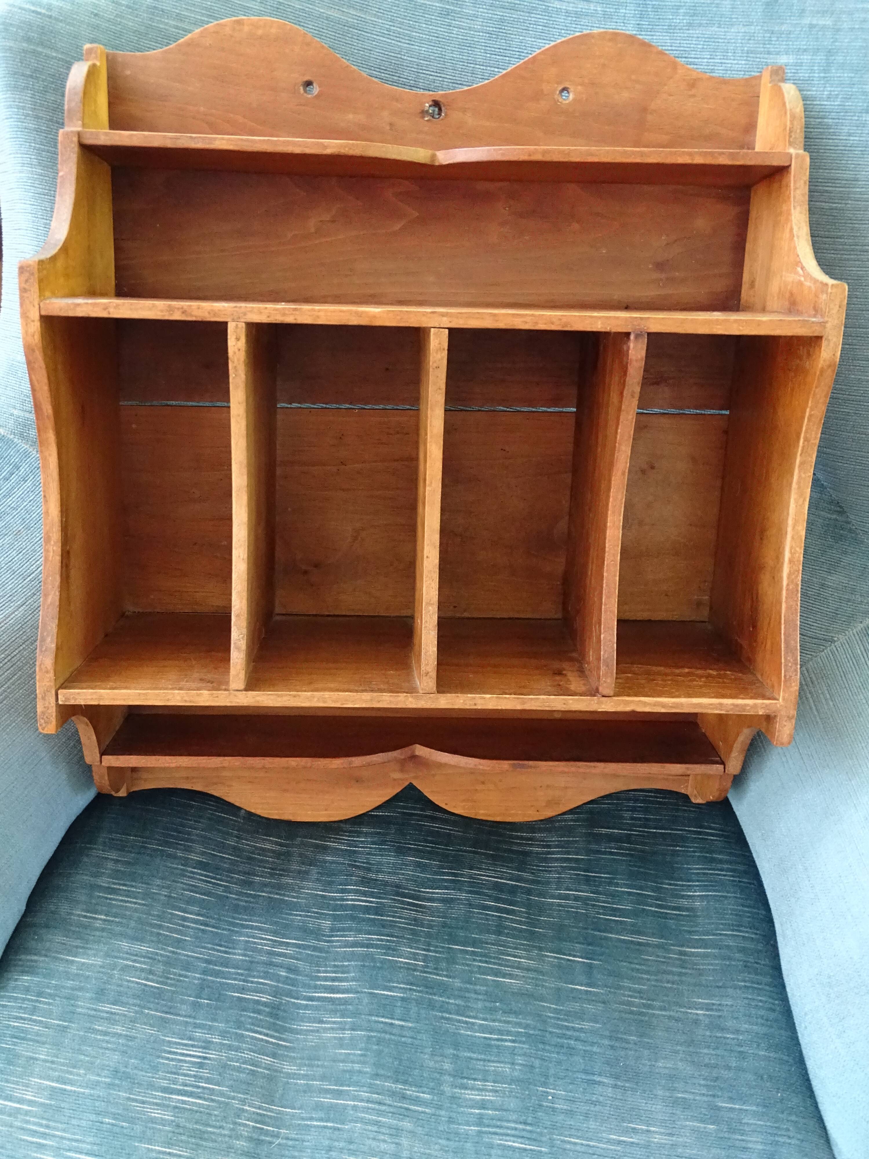 Walnut wall shelf, circa 1920/1930