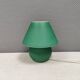 Retro green 'mushroom' table lamp, Danish from the 1980s-90s.