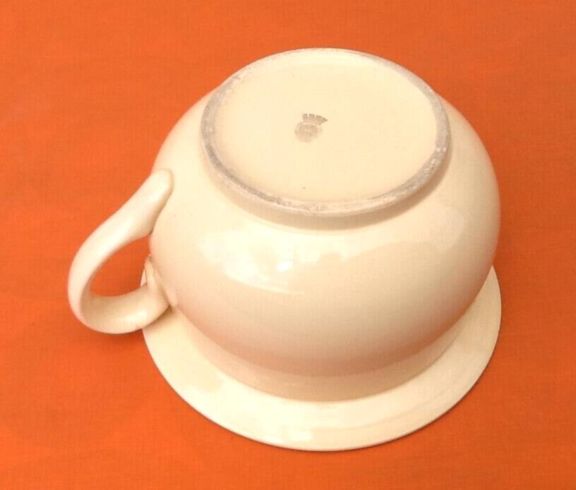 Half-porcelain plant pot Badonviller France