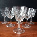 6 stemmed glasses 12 cl VMC Reims "champagne" motif Vintage France