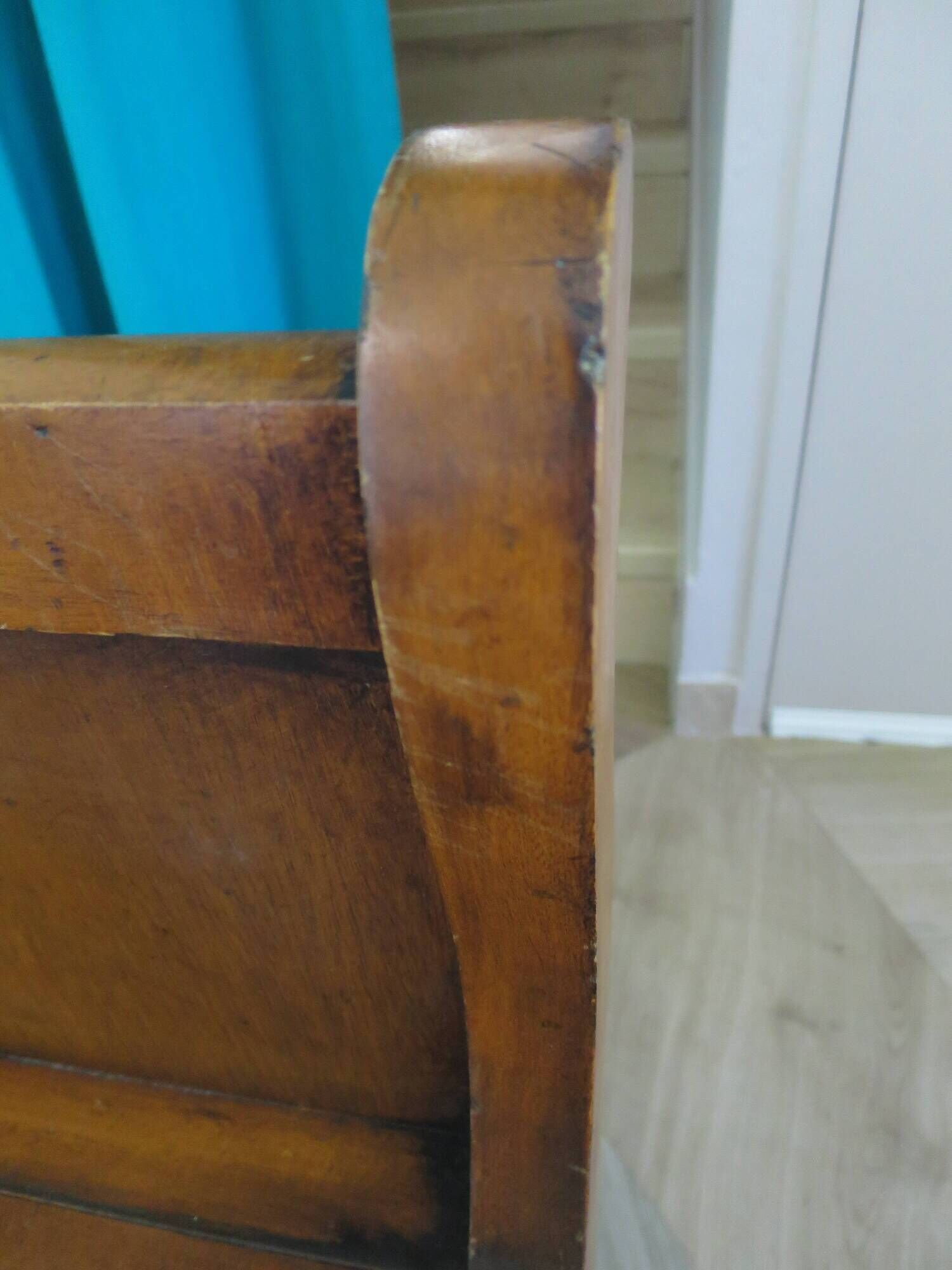 Rare entrance bench - Old chest bench - toy chest - oak color
