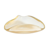 Triangular gold flecked Murano glass vide-poche bowl, Italy 1970s.