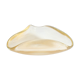 Triangular gold flecked Murano glass vide-poche bowl, Italy 1970s.
